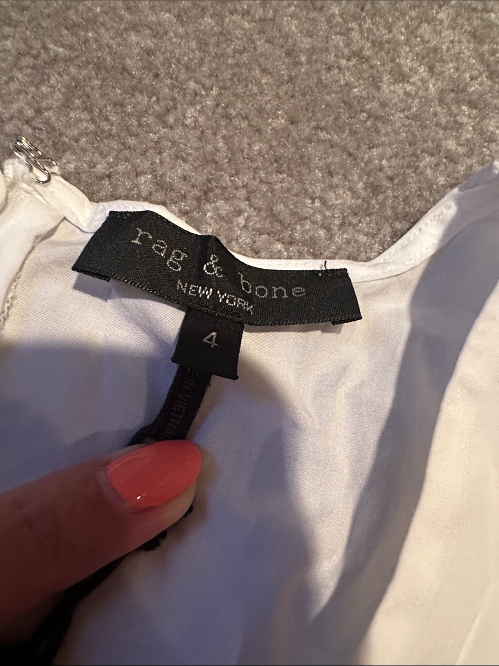 rag & bone Ines Poplin Top - Womens 4 - Picture 6 of 11